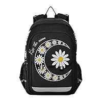 ALAZA Sunflower Sun & Moon Laptop Backpack Purse for Women Men Travel Bag Casual Daypack with Compartment & Multiple Pockets