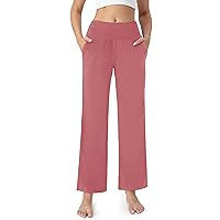 TOPYOGAS Women's Casual Loose Yoga Pants Cozy Wide Leg Pants High Waisted Lightweight Sweatpants Pajama Pants with Pockets