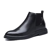 Men's Chelsea Boots Lightweight Casual Chukka Ankle Boots Classic Elastic Dress Boots for Men