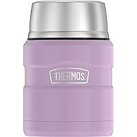 Stainless King Vacuum-Insulated Food Jar with Spoon, 16 Ounce, Matte Lavender