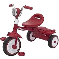 Baby Tricycle, Foldable Toddler Trike with Pedals, Cool Lights, Durable Wheels and Comfortable Seat, Baby First Walker Trike for 1-5 Years Old Girls, Boys