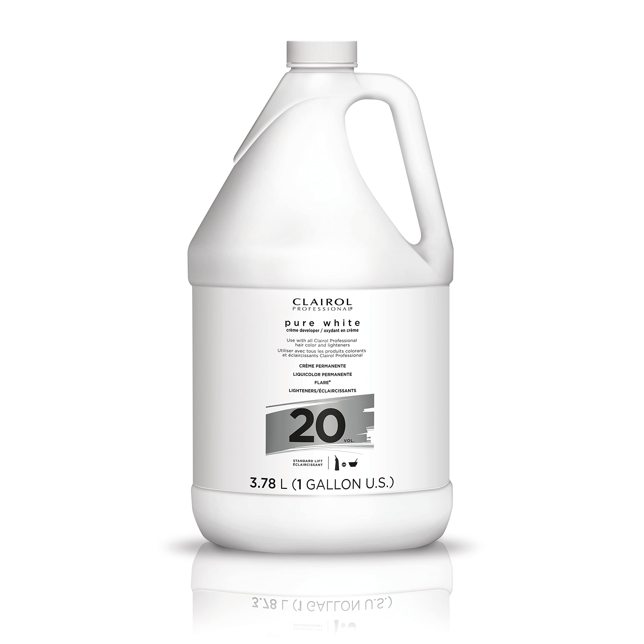 Clairol Professional Pure White 20 volume Crème Developer, 128 oz