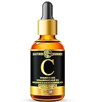 Vitamin C Face Serum - Hyaluronic Acid, Anti-Aging, for Dark Spots & Acne Scars - Wrinkle Reducer, Brightening Serum for Radiant, Glowing Skin, Non-Greasy, 2oz