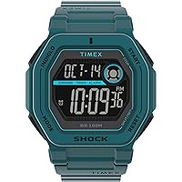 Timex Men's Command Encounter 45mm Watch - Blue Strap Digital Neg Display Dial Blue Case