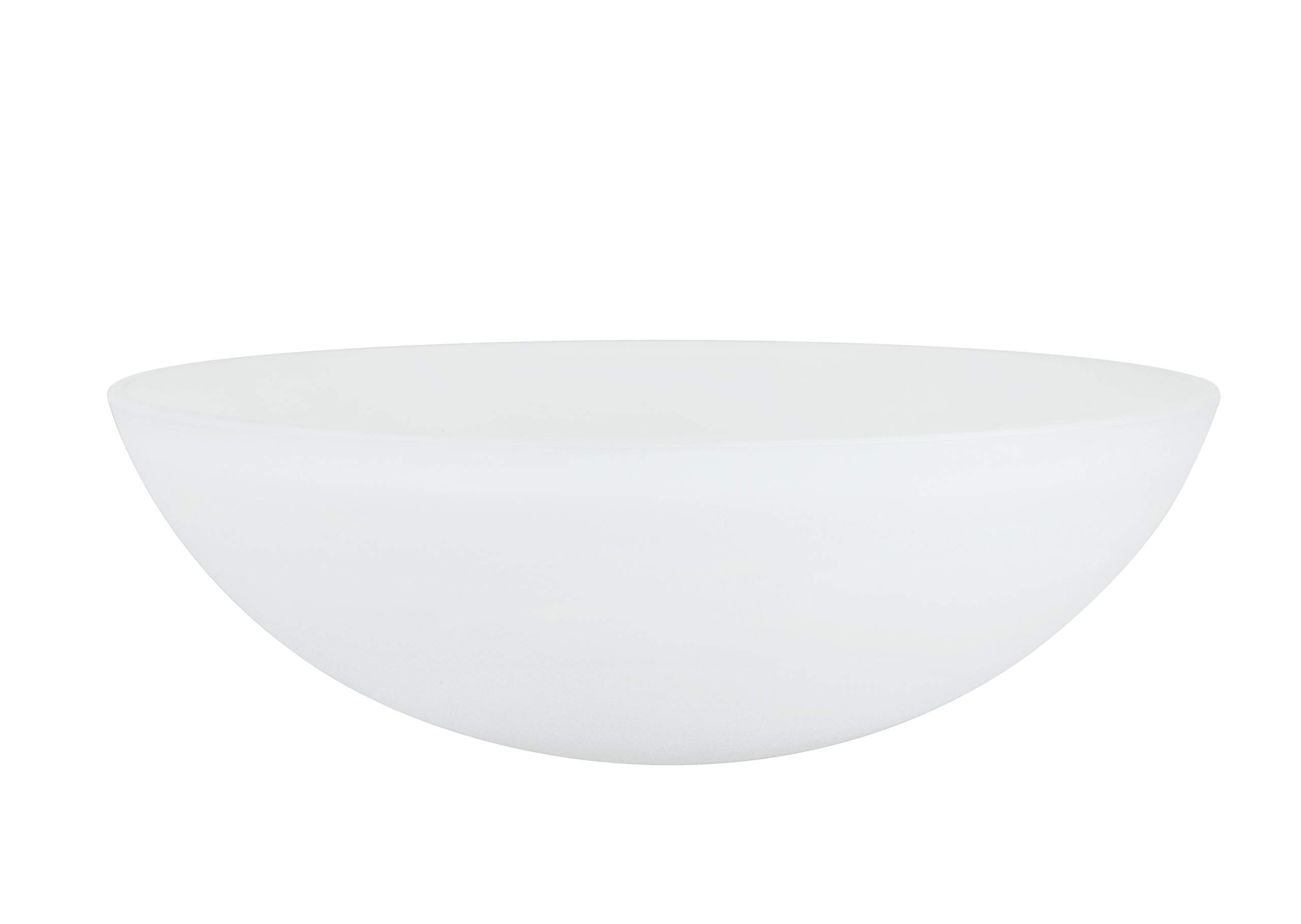 Aspen Creative Frosted 23098-01 Transitional Style Replacement Torchiere Glass Shade, 5-3/8" high x 15-5/8" Diameter