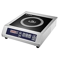 3500W Commercial Induction Cooktop Portable Electric Countertop Burner, Durable Induction Burner Commercial Grade for Hotel Restaurant School