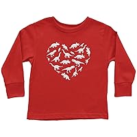 Threadrock Kids Heart of Dinosaurs Toddler Long Sleeve T-Shirt