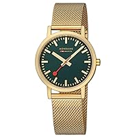 Classic, 36 mm, Forest Green Golden stainless steel Watch