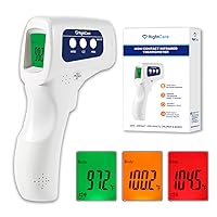 RightCare No-Touch Infrared Forehead Thermometer with Instant Results for School, Home, and Businesses, 1 Count