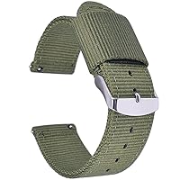 Quick Release Replacement Nylon Watch Bands,Stainless Steel Buckle,Width 20mm 22mm