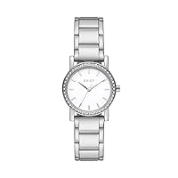 DKNY Women's Soho Quartz Stainless Steel Dress Watch, Color: Silver (Model: NY9203)