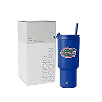 Simple Modern Officially Licensed 30oz Tumbler with Flip Lid and Straws | Insulated Cup Stainless Steel | Gifts for Men | Trek Collection
