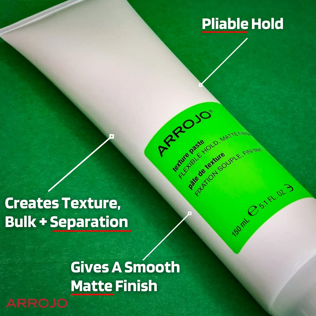 ARROJO Texture Hair Paste – Matte Finish Hair Styling Products – Mid-Hold Hair Paste For Men & Women – Molding Paste W/Vitamin B5 & Oat Proteins – Hair Products For Women & Men