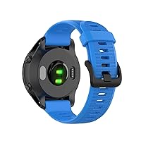 HAZELS Watchband Straps for Garmin Forerunner 945 935 Fenix 5 Plus quatix5 Silicone Smart Watch Band Outdoor Sport 22mm Wristband Correa (Color : Sky Blue, Size : 22mm Approach s62)