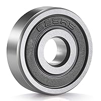 10 Pack 625-2RS Deep Groove Ball Bearings, 5x16x5mm High Speed Miniature Bearings, Double Rubber Sealed and Pre-Lubricated, 625-RS