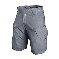 Mens Tactical Shorts,Solid Knee Length Military Combat Shorts Waterproof Ripstop Multi-Pockets Flexible Trunks
