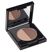 Arches & Halos Duo Luxury Brow Powder - Two-for-One Versatile Compact Powder - Get Full, Defined Brows - Vegan and Cruelty Free Makeup - Mocha Blonde - 0.88 oz