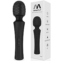 Multifunctional Mini Massager, Powerful Rechargeable Waterproof Neck Massager, Home Muscle Massager (Black)