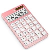 CHCDP Student Calculator Portable Solar Dual Power Office Tablet Calculator Cute Electronic Calculator