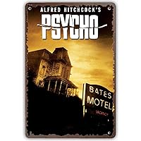 Psycho Classic Horror Film Movie Poster Decor Metal Tin Sign Man Cave Wall Plaque 8x12 inch