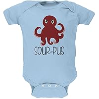 Old Glory Octopus Sourpuss Funny Cute Soft Baby One Piece