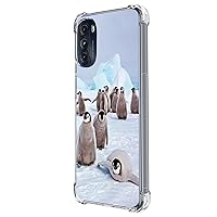Moto G 5G 2022 Case,Cute Playing Penguin Drop Protection Shockproof Case TPU Full Body Protective Scratch-Resistant Cover for Motorola Moto G 5G 2022