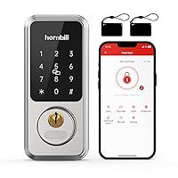 Smart Deadbolt Keyless Keypad Lock: Hornbill Smart Locks for Front Door, Digital Electronic Door Lock, Bluetooth Code Door Locks for Front Door