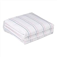 Medline Candystripe Stripe Baby Blanket, Classic Design, 100% Cotton, Soft, Cuddly, Swaddling, 36