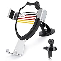 Germany USA Flag Novelty Phone Holders for Car Cell Phone Car Mount Hands Free Easy to Install