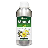 Monoi Oil - Pure And Natural Infused Oil | For DIY Home Skin Care Purpose | Skin Care | Hair Care (Hair - Stronger, Shiner) (33.81 Fl Oz (Pack of 1))