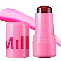 Milk Jelly Blush - Water Jelly Tint Stick - Vegan Sheer Lip & Cheek Stain, Hydrating Bouncy Texture, 0.18 oz (1, Red, Standard)