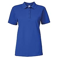 Gildan 64800L Ladies Softstyle Double Pique Polo Shirt - Royal - XL