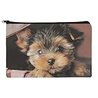 GRAPHICS & MORE Yorkie Yorkshire Terrier Puppy Dog in Briefcase Trunk Suitcase Pencil Pen Organizer Zipper Pouch Case