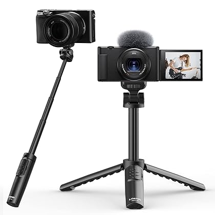 ULANZI RMT-01 Wireless Shooting Grip Tripod for Sony, Canon, Nikon, and Other Vlog Cameras or Smartphones, Selfie Video Recording Vlogging Accessories for Content Creators and Vloggers
