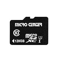 INLAND Micro Center 128GB Class 10 MicroSDXC Flash Memory Card with Adapter for Mobile Device Storage Phone, Tablet, Drone & Full HD Video Recording - 80MB/s UHS-I, C10, U1 (1 Pack)