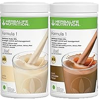 Formula 1 Nutritional Shake Mix - (Vanilla, Dutch Chocolate) 500 Grams Each - Pack of 2 - Herbalife Shake - Herbalife Protein Powder - Herbalife Weight Loss - Herbalife Meal Replacement