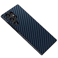 Cover for Samsung Galaxy S23/S23 Plus/S23 Ultra, Slim Thin Carbon Fiber Case All-Inclusive Lens Shockproof Phone Cover,Support Wireless Charging,Blue,S23 Plus