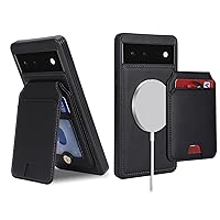 Ｈａｖａｙａ for Pixel 7 case magsafe Compatible Google Pixel 7 case Wallet Magnetic with Card Holder Pixel 7 Phone case for Men Leather case Magnetic Wallet Detachable-Black