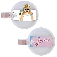 2-Pack Singer Name Tag for Stanley Name Plate 40oz Stanley Cup Accessories H2.0 Quencher Stuff Merch Tumbler Topper Lid