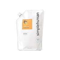 simplehuman Mandarin Orange Moisturizing Liquid Hand Soap Refill Pouch, 34 Fl. Oz.