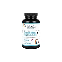 Multi Collagen Complex Type I, II, III, V, X with Hyaluronic Acid for Joint Support, Healthy Hair, Skin, Nails, 2120mg per Serving,180 Capsules, 1