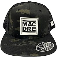 Mac Dre - White Patch Logo Camo Mesh Snapback Hat