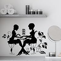 Vinyl Wall Decal Nail Studio Manicure Beauty Salon Stickers Large Decor (1248ig) Purple