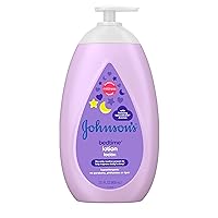 Johnson's Baby Moisturizing Bedtime Baby Body Lotion with Coconut Oil & Relaxing NaturalCalm Aromas to Help Relax Baby, Hypoallergenic, Paraben- & Phthalate-Free Baby Skin Care, 27.1 fl. Oz