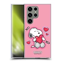 Head Case Designs Officially Licensed Peanuts XOXO Snoopy Boardwalk Airbrush Soft Gel Case Compatible with Samsung Galaxy S24 Ultra 5G