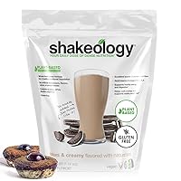Vegan Protein Powder, Gluten Free, Superfood Protein Shake with Vitamins, Supports Weight Loss, Cookies and Creamy, 30 Servings