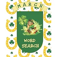 March Word Search: Gift For All Pisces and Aries Family Members Born In March Who Love Aquamarine