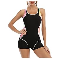 Swimsuit Top Women, Women's Sexy A Piece of Bathing Set Color Matching One, S XXXL