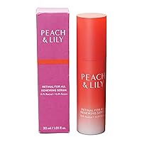 PEACH & LILY Retinal For All Renewing Serum | Reduce fine lines | Works to Smooth, Lift, Firm, Brighten | 0.1% Retinal & 0.3% Ectoin | 30ml / 1.01 fl oz.