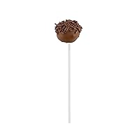 Restaurantware 5.9 Inch Cake Pop Sticks 25 Durable Lollipop Sticks - Sturdy Multipurpose White Paper Colored Cake Pop Sticks Food Grade For Desserts Or Crafts